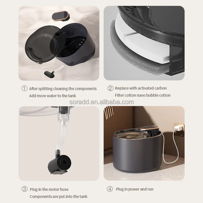 Easy setup and 1-minute cleaning — detachable components